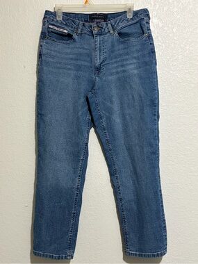 Tommy Hilfiger Blue Tribeca Straight Ankle Denim Jeans